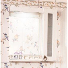 Зеркало-шкаф Бриклаер Кантри 65 Бежевый дуб прованс с балюстрадой