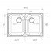 Мойка кухонная Raiber Альпы RQ610 с двумя чашами, бетон