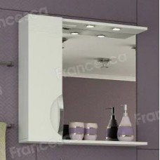 Шкаф-зеркало Francesca Доминго 70 С белый