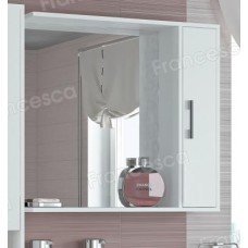 Шкаф-зеркало Francesca Eco 80 белый