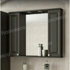 Шкаф-зеркало Francesca Империя 90 2 шкафчика венге