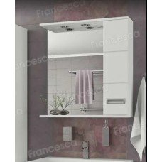 Зеркало-шкаф Francesca Кубо 70 2С белый