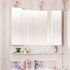 Зеркало-шкаф Бриклаер Карибы 100 светлая лиственница
