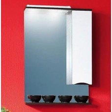 Зеркало-шкаф Бриклаер Токио 60 R венге, белый глянец