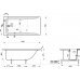 Ванна из искусственного камня Эстет Дельта 150x75