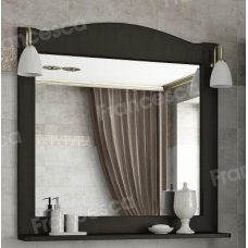 Зеркало Francesca Империя П 80 венге (полотно+светильники Изабель)
