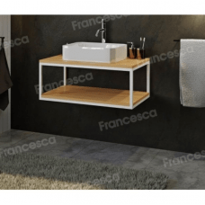 Тумба с раковиной Loft Теннеси 80 (ум. SL-1013) белая