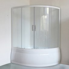 Шторка на ванну Royal Bath Alpine RB 140ALP-T 140 см, прозрачное стекло