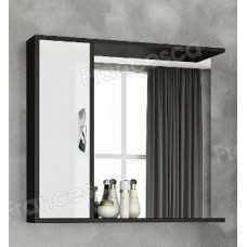 Шкаф-зеркало Francesca Eco Max 80 белый-венге