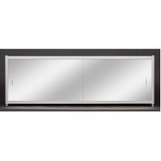 Зеркальный экран под ванну раздвижной Francesca Premium 150/170/180 (Антискользящее Основание) 