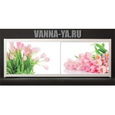 Экран под ванну Francesca Elite Тюльпаны 140-180 см (Антискользящее Основание)