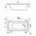 Акриловая ванна Santek Монако 160х70